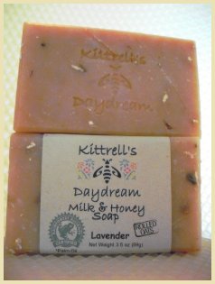 Lavendar with Rolled Oats soap without grits