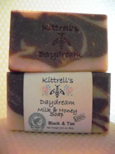 Black & Tan Soap with Grits