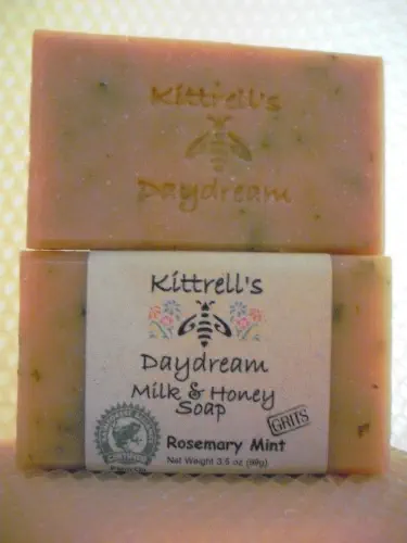 Rosemary Mint Soap with Grits